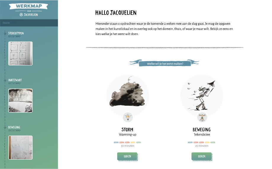 Kiempunt app voor beeldende vorming